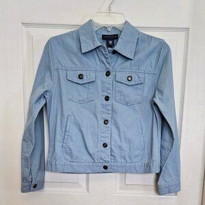 Charter Club Light Blue "jean" style Jacket Petite P